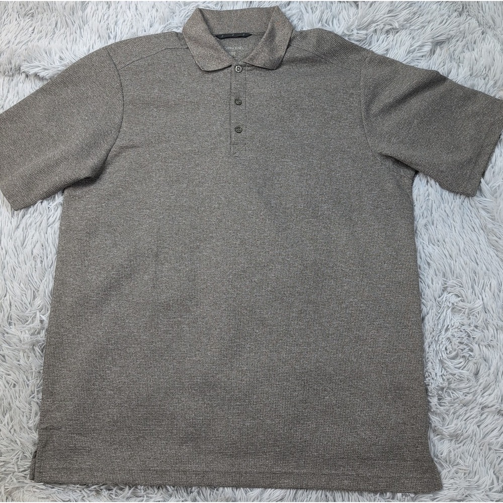 North End Shirt Mens L Gray Polo Golf Athletic Preppy Comfort Casual